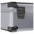 Walizka UNIWERSALNA narzędziowa ALUMINOWA wkład WZMOCNIONA 42x32x14cm klucz