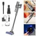 Odkurzacz bezprzewodowy pionowy ręczny mocny dla alergików 2w1 lampki LED
