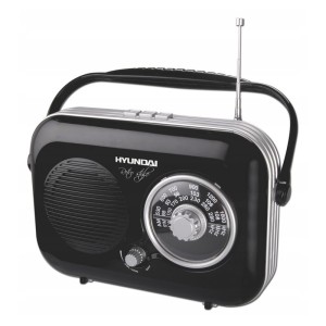 Radio Retro HYUNDAI FM AM zasilanie sieciowe lub na baterie