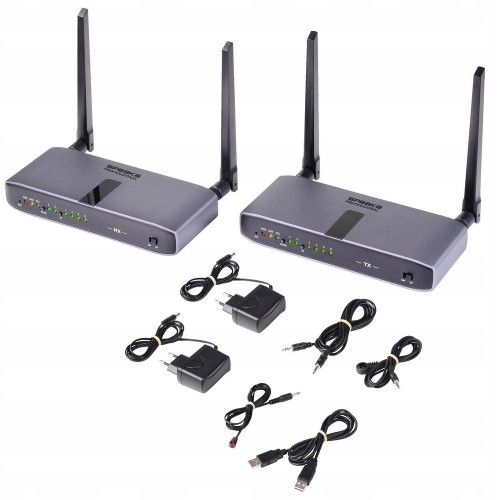 System transmisji BEZPRZEWODOWEJ radiowej HDMI zasięg 150m Full HD