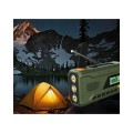 Radio awaryjne na korbkę przenośne solarne dynamo latarka Powerbank 4500mAh