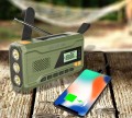 Radio awaryjne na korbkę przenośne solarne dynamo latarka Powerbank 4500mAh