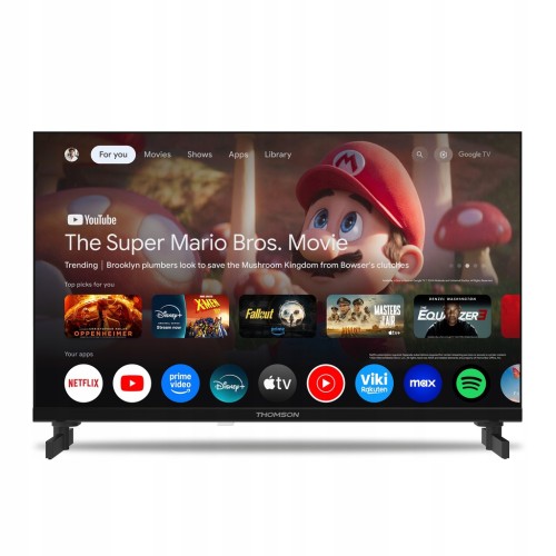 Telewizor 12V smart tv LED 24 THOMSON WiFi BT Google HDR DVBT2 do kampera