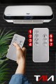 Kurtyna powietrzna ceramiczna TAIA 2kW grzejnik wentylator WiFi LED pilot