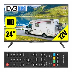 Telewizor do kampera HD 24 cale DVBT2 2x USB 2x HDMI PC audio VGA 230V 12V