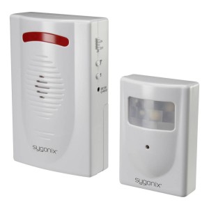 Sygnalizator wejścia do sklepu domu alarm czujnik ruchu z odbiornikiem