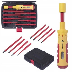 Zestaw wkrętaków śrubokrętów VDE z izolacją dynamometrycznych 1-6nm