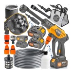 Myjka ciśnieniowa akumulatorowa 2x 21V 4Ah 60 BAR bezprzewodowa torba