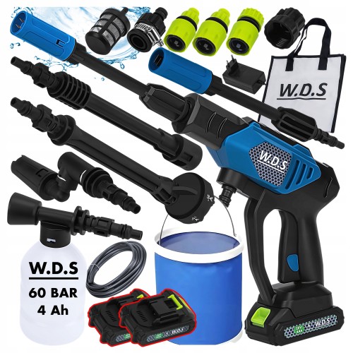 Myjka wysokociśnieniowa akumulatorowa 60 bar 160 l/h 20V 4 Ah bezprzewodowa