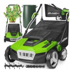 Aerator wertykulator elektryczny do trawy 38 cm kosz 45L + 120L mocny 2600W