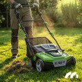 Aerator wertykulator elektryczny do trawy 38 cm kosz 45L + 120L mocny 2600W