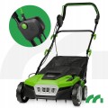 Aerator wertykulator elektryczny do trawy 38 cm kosz 45L + 120L mocny 2600W