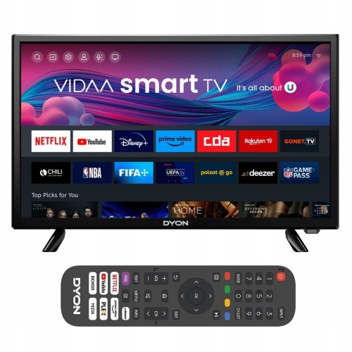 Telewizor DYON 24'' HD Smart tv DVBT2 CI+ WiFi WLAN hotelowy Netflix