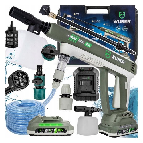Akumulatorowa myjka ciśnieniowa ogrodowa bezprzewodowa 1 akumulator zestaw