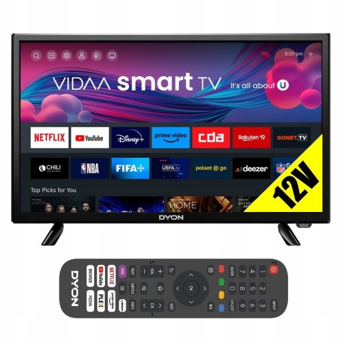 Telewizor DYON 24 cale HD Smart tv DVBT2 CI+ WiFi WLAN hotelowy Netflix