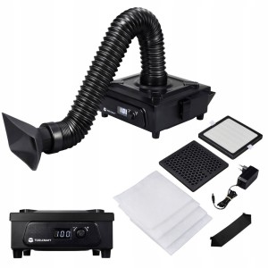 Odsysacz oparów lutowniczych 15W elastyczny wąż odciągowy filtr odciąg