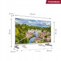 Biały Telewizor do kampera 12V Smart tv THOMSON 24'' Google WiFi BT DVBT2