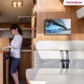 Biały Telewizor do kampera 12V Smart tv THOMSON 24'' Google WiFi BT DVBT2
