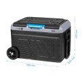 Lodówka turystyczna kompresorowa samochodowa 40L AC DC bateria APP koła