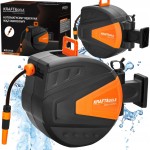 Wąż ogrodowy 30M+2M 1/2" z automatycznym zwijaniem bęben