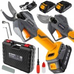 Sekator akumulatorowy nożyce elektryczne ogrodowe do gałęzi 2xaku 21V 2Ah