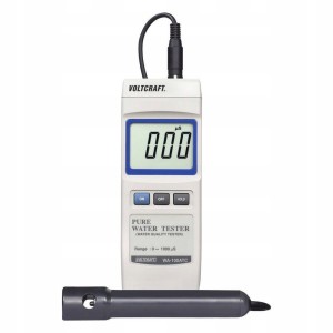 Konduktometr miernik EC przewodności czynnej jakość wody µs sonda Voltcraft
