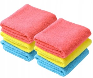 Ściereczki szmatki zestaw ściereczek z mikrofibry do czyszczenia 6 sztuk