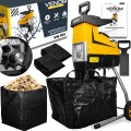 Rozdrabniacz rębak do gałęzi elektryczny 3800W 45mm 60L bieg wsteczny