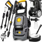 Myjka ciśnieniowa 130bar do auta kostki pompa aluminiowa szczotka 1600W