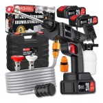 Myjka ciśnieniowa akumulatorowa do ogrodu okien i kostki zestaw power