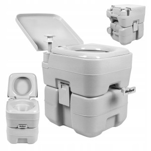 Toaleta turystyczna przenośna ze spłuczką mobilne WC 20L / 12L