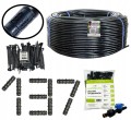 Linia kroplująca 16mm 100m z kompensacją 137 akcesoriów Wąż kropelkowy XXL