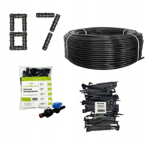 Linia kroplująca 50 metrów nawadnianie kropelkowe do ogrodu szklarni 87ele