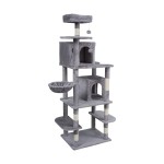 Drapak dla kota legowisko zabawka domek wieża budka wysoka 173 cm