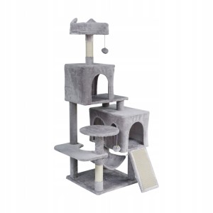 Drapak dla kota legowisko zabawka domek wieża budka wysoka 137 cm