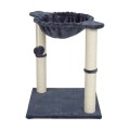 Drapak dla kota legowisko zabawka wieża szary