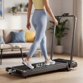 Bieżnia elektryczna domowa do treningu pilot wyświetlacz LED składana