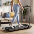 Bieżnia elektryczna domowa do treningu pilot wyświetlacz LED Rebel składana