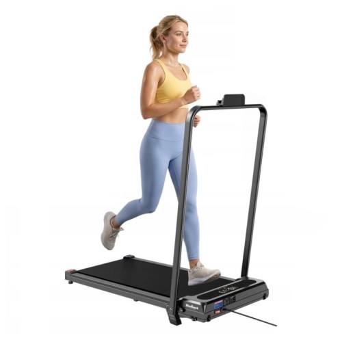 Bieżnia elektryczna domowa do treningu pilot wyświetlacz LED składana