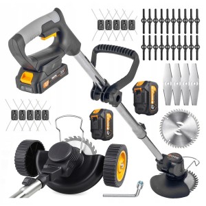 Podkaszarka z kółkami akumulatorowa kosa kosiarka elektryczna do trawy