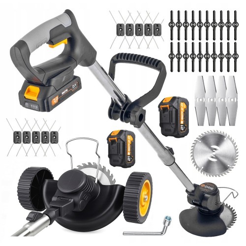 Podkaszarka z kółkami akumulatorowa kosa kosiarka elektryczna do trawy