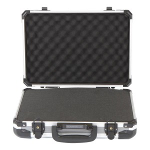 Walizka uniwersalna narzędziowa aluminiowa z wkładką piankową zamek u-lock