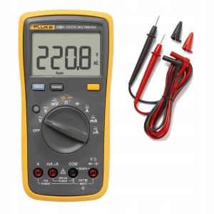 Multimetr ręczny miernik Fluke cyfrowy CAT III 600V czytelny wyświetlacz