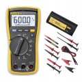 Multimetr Fluke z przewodami i sondami cyfrowy CATIII 600V miernik True-RMS