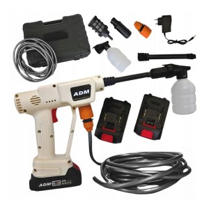 Myjka ciśnieniowa akumulatorowa do mycia 2x aku mocna pianownica 41 bar wąż