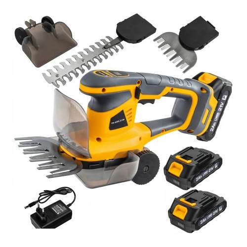 Nożyce akumulatorowe do trawy krzewów żywopłotu 21V 2Ah 200mm 2x ostrze