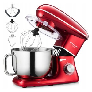 Robot planetarny mikser kuchenny 3 mieszadła misa 6.2l mocny 2000W