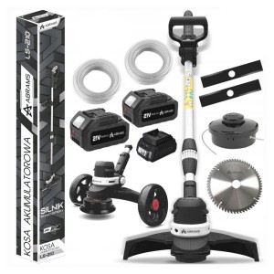 Kosa akumulatorowa bezszczotkowa podkaszarka trawy elektryczna 2x aku mocna