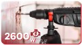 Wiertarka udarowa młotowiertarka uchwyt SDS plus samozaciskowy 2600 W 4 J
