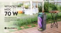 Głośnik Bluetooth Gogen mikrofon karaoke mocny 70W efekty LED USB AUX